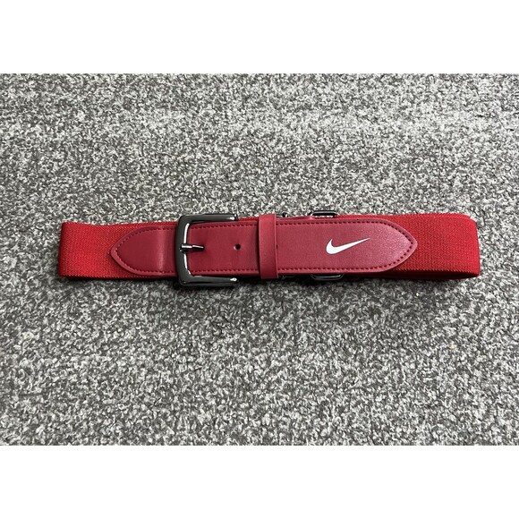 Nike Youth Baseball Softball‎ Belt Youth One Size Red Adjustable - Picture 1 of 3
